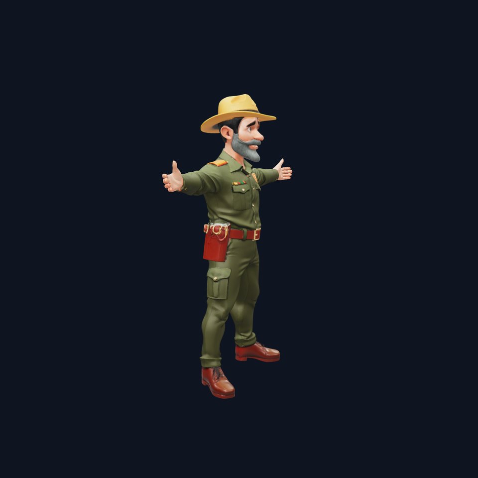 Cartoon Ranger Outfit model pack